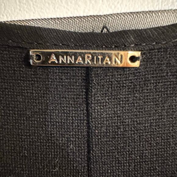 Annarita N. Steampunk Victorian Ruffled Lace Zip Blouse Top Black Italy Size 6 - Picture 6 of 10